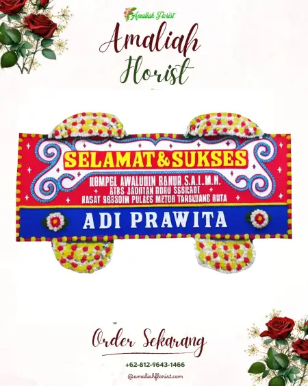 Papan Bunga Ucapan Selamat Tugumulyo